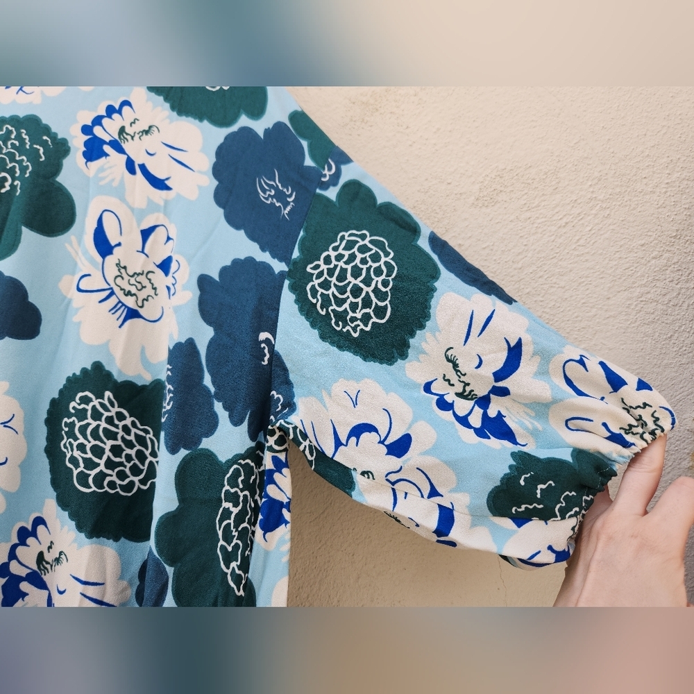 MARIMEKKO Uniua Pieni Pioni Floral Midi Dress - Picture 6 of 11